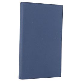 Hermès HERMES Agenda Vision II Day Planner Cover Leather Blue Auth am11742M Blue