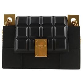 Borsa a tracolla Balmain Chocolate 23 nera in pelle Nero