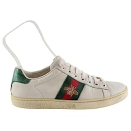 Gucci Weiße Sneaker Weiß
