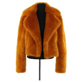 Abrigo Michael Kors de piel sintética naranja M Naranja