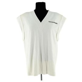 Alexander Mcqueen Top blanco sin mangas Blanco