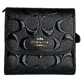 Autre Marque Vintage Coach Textured Textured Wallet Black Black