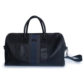 Ted Baker, borsa weekend in pelle e tela nera Nero