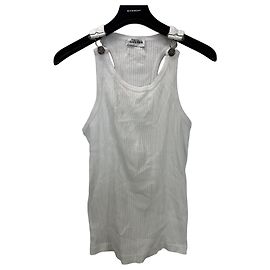 Jean Paul Gaultier Weißes Ripp-Tanktop Weiß
