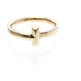 Tiffany & Co Bague Tiffany T-One étroite en or rose (18K) Doré