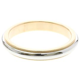 Tiffany & Co Anillo Tiffany Milgrain Plata Dorado