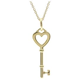 Tiffany & Co Collier Tiffany Heart Key en or jaune 18K Doré