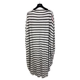 Maison Martin Margiela MM6 Maison Margiela Vestido de Rayas Negro Blanco