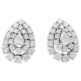 Orecchini Boucheron in platino e diamanti. Altro