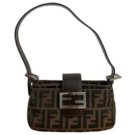 Fendi Brown Baguette in Monogram Canvas Other