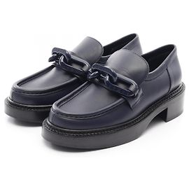 Mocasines de cuero Louis Vuitton Academy Line Azul Azul marino