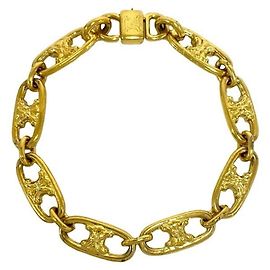 Céline Bracciale a catena CELINE Vintage Triomphe Logo GP D'oro