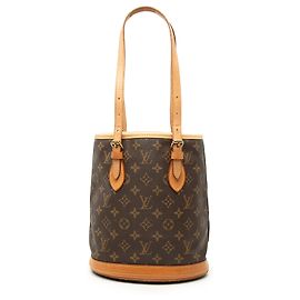 Louis Vuitton Petit Bucket en monogramme marron Marron