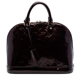 Louis Vuitton Alma PM en Monogram Vernis morado Otro Púrpura