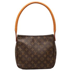 Louis Vuitton Marrom Monogram Looping MM Marrom