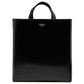 Prada Black Spazzolato Tote Black