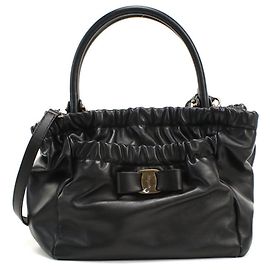 Salvatore Ferragamo Black Handbag Black