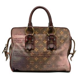 Louis Vuitton Bolsa Jokes Moncrazy Marrom Rosa Vermelho