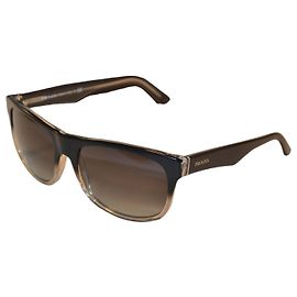 Prada SPR24L Sonnenbrille mit Farbverlauf Schwarz