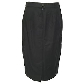 Max Mara MaxMara Weekend Pencil Skirt in Black Wool Black