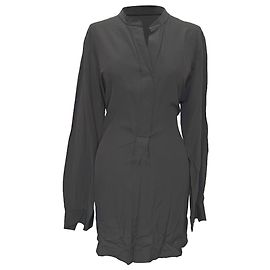 Joseph Mini Hemdkleid aus schwarzer Seide Schwarz