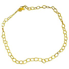 Autre Marque Gold-Tone Oval Link Chain Necklace Golden