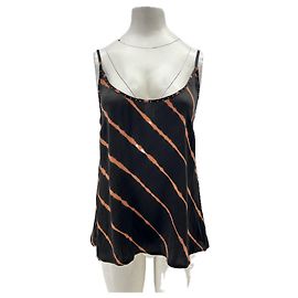Autre Marque Top preto e terracota Preto