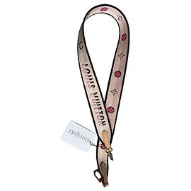 Louis Vuitton Monogram Rose Canvas Shoulder Strap Pink Beige Monogram