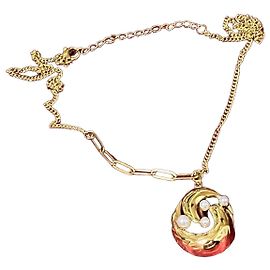Autre Marque Collier doré avec pendentif perles Doré
