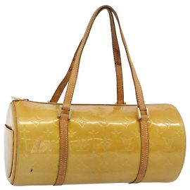 LOUIS VUITTON Monogram Vernis Bedford Hand Bag Beige M91006 LV Auth 184175 Beige