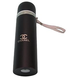 Chanel Black Insulated Thermos Flask Black
