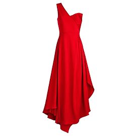 Autre Marque Osman London Rotes Abendkleid Runway SS18 Rot