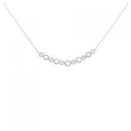 Autre Marque Collana con Diamanti Pt900/Pt850 Argento