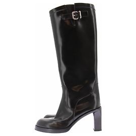 Tod's Schwarze Stiefel mit Absatz Schwarz