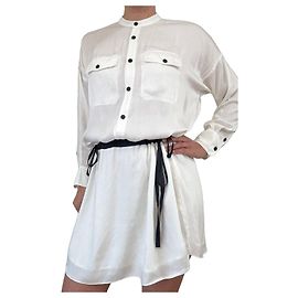 Zadig & Voltaire Zadig&Voltaire Romeo Satin Hemdkleid Schwarz Weiß
