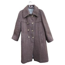 WEILL Brown Wool Mohair Coat Brown