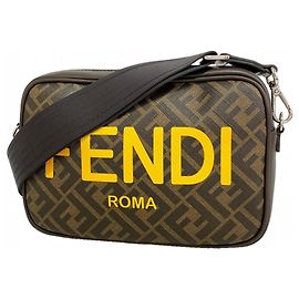 Borsa a Spalla Fendi Zucca Marrone
