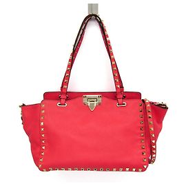 Valentino Garavani Rock Studs Women's Leather Handbag Pink
