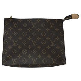 Louis Vuitton Pochette Monogram Toiletry Pouch 26 Marron Monogramme