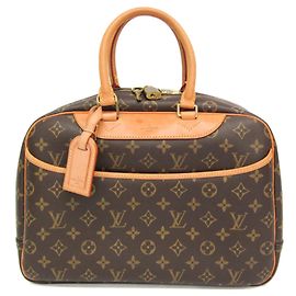Sac à main Louis Vuitton Monogram Deauville Marron