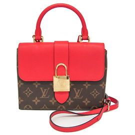 Louis Vuitton Monogram Rocky BB M44322 Handtasche Braun Rot