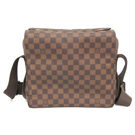 Borsa a tracolla da uomo Louis Vuitton Damier Naviglio N45255 Marrone
