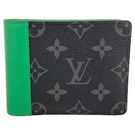 Cartera Slender Louis Vuitton Monogram Eclipse Negro