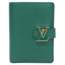 Cartera Compacta Louis Vuitton Taurillon Vertical M82438 Verde