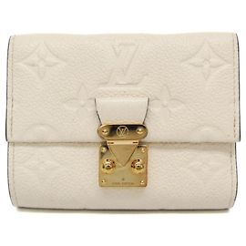 Carteira Compacta Louis Vuitton Monogram Empreinte Métis Cru Fora de branco