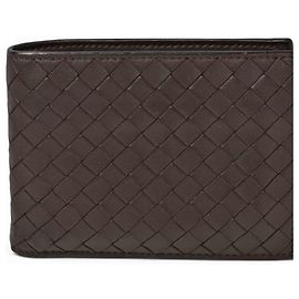 Cartera Bi-fold Intrecciato Bottega Veneta Marrón oscuro
