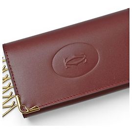 Cartier Bordeaux Key Case Holder Dark red