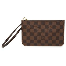 Pochette Louis Vuitton Damier Ebene Marrón Neverfull PM Castaño