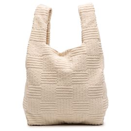 Cabas en éponge blanc Bottega Veneta Blanc Écru