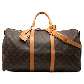 Louis Vuitton Brown Monogram Keepall Bandouliere 50 Brown